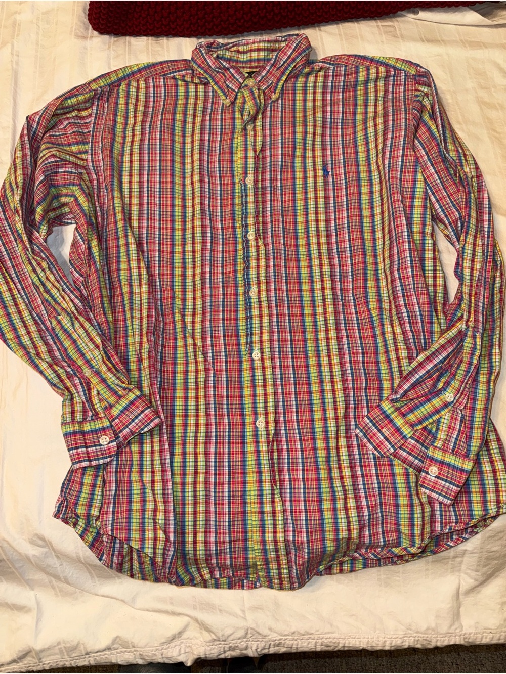 Ralph Lauren Multicolor Plaid Button-Down Shirt - Red, Yellow, Blue